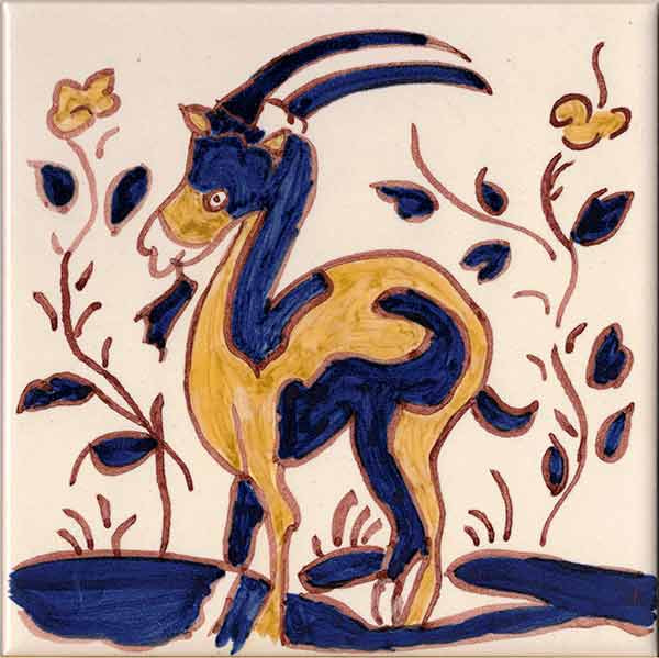 Polychromatic Single Figure Tile