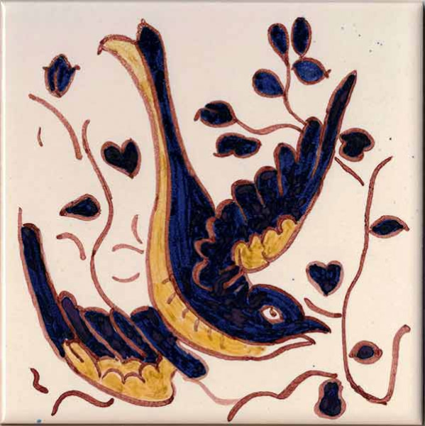 Polychromatic Single Figure Tile