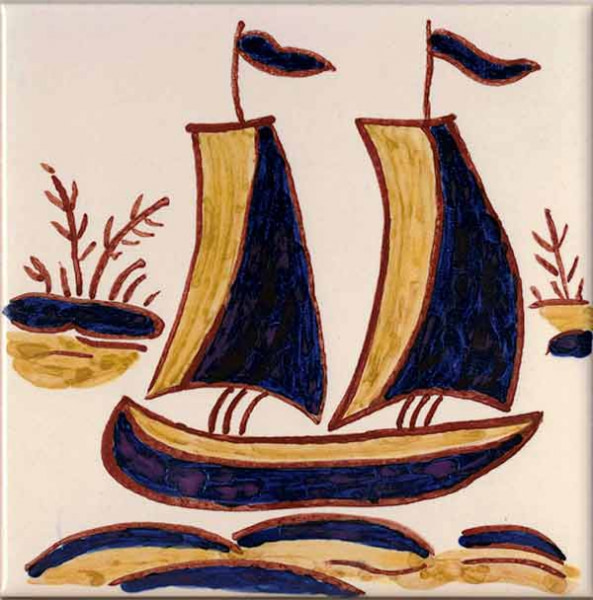 Polychromatic Single Figure Tile